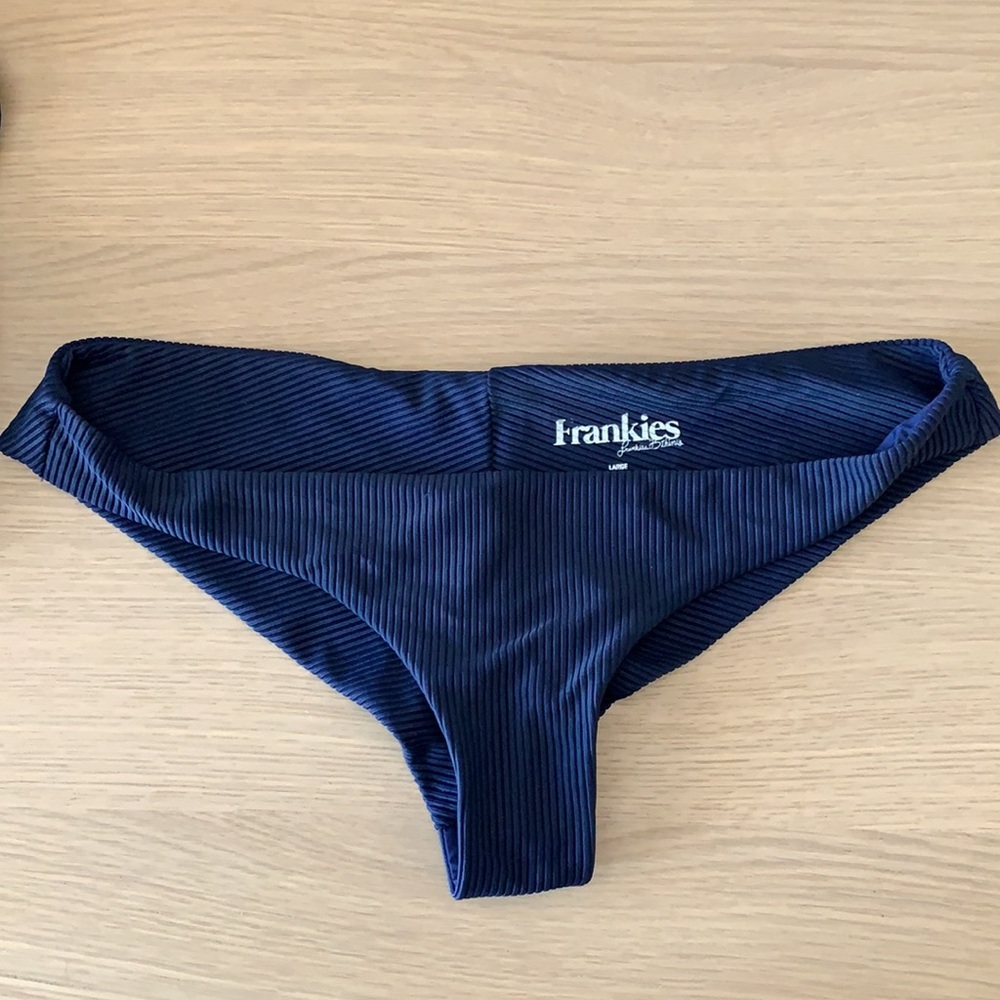 Frankies navy blue bikini bottoms